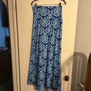 Colorful Maxi Skirt, Stretchy, Like New